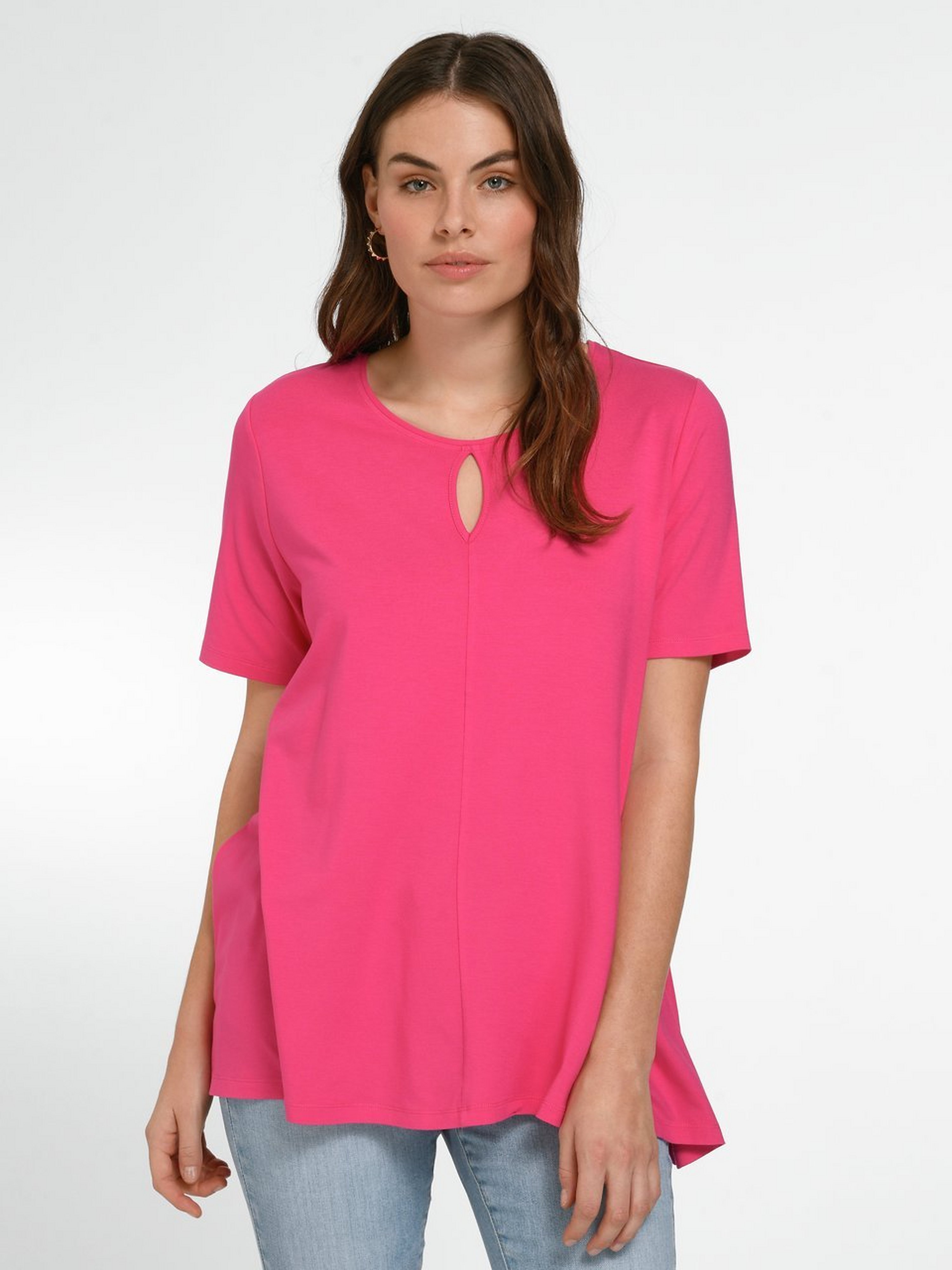 Rundhals-Shirt mit 1/2-Arm