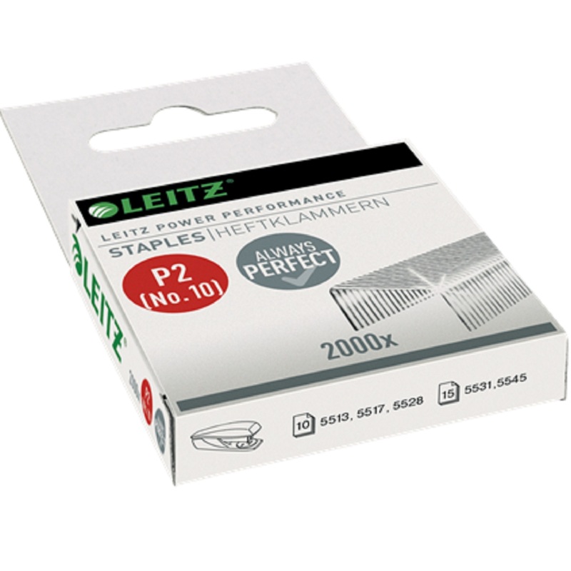 Leitz Heftklammer P2, No.10, 2000 Stück