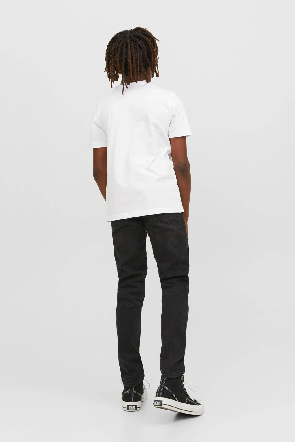 JACK & JONES T-shirt JJECORP van katoen wit