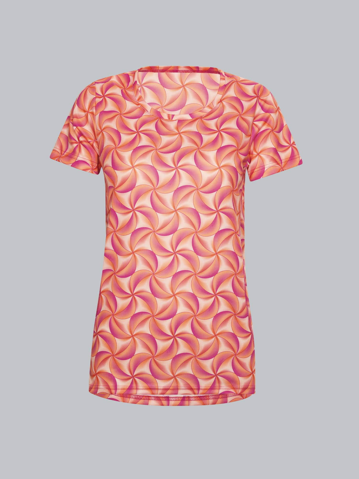 Sport T-Shirt mit modischem Allover-PrintApricot