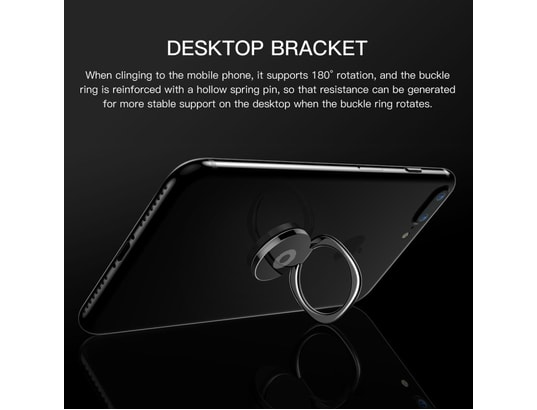 BASEUS - Support smartphone Ring Support aimanté, [SUMQ-0S] [Privity Air Rotation 180 ...