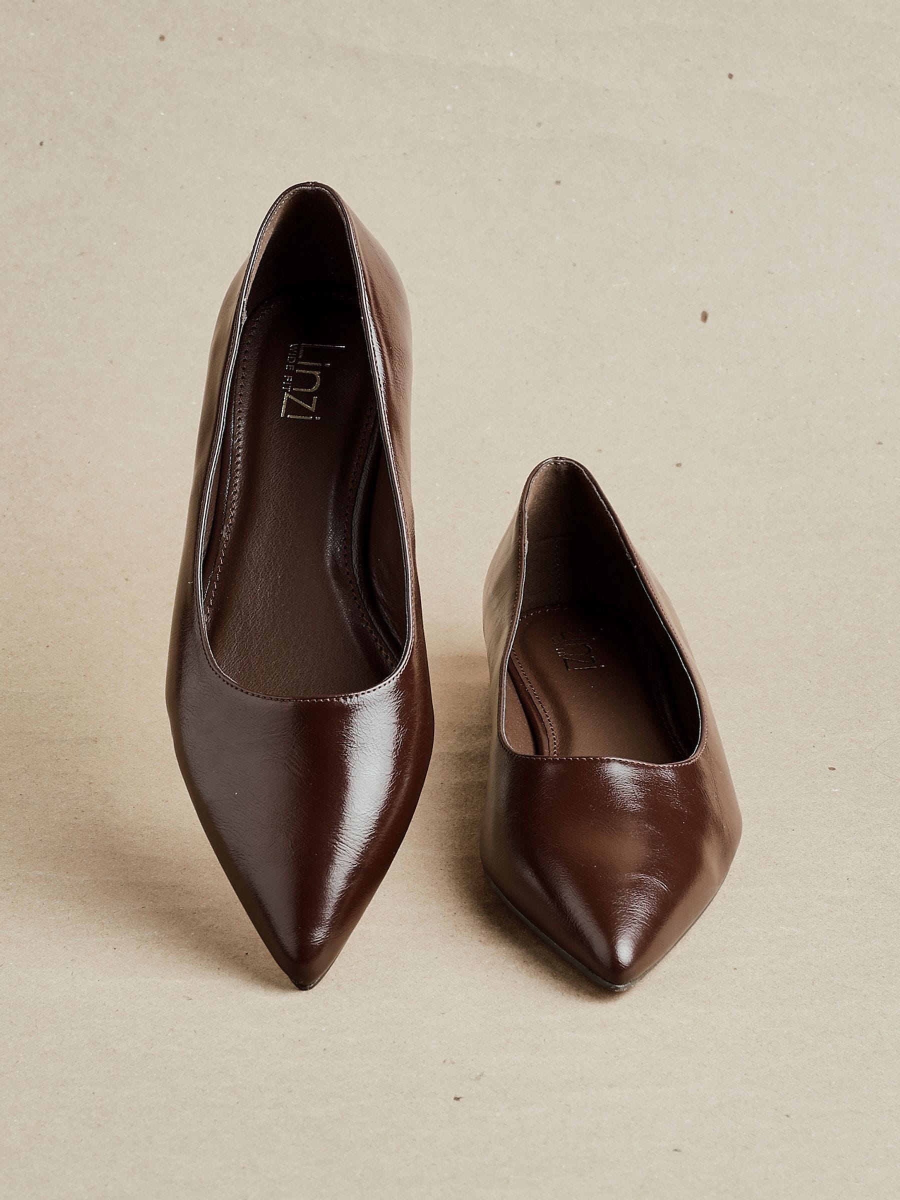 Bruin - Linzi Wide Fit Compete Pointed Toe Ballet Flat Shoes