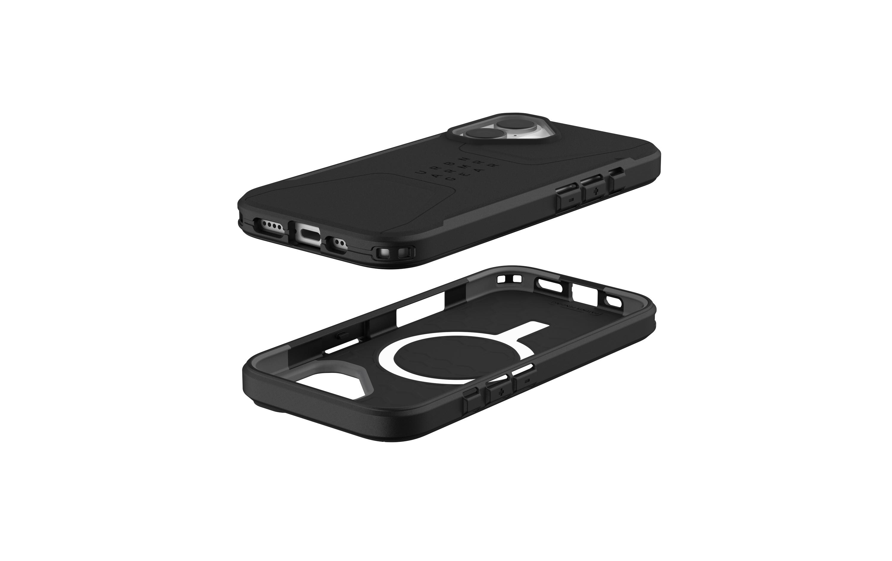Back Cover Civilian Case iPhone 16 BlackSchutzhülle für das Apple iPhone 16