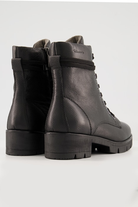 Tamaris Comfort Leder-Boots, Wechselfußbett, recycelt