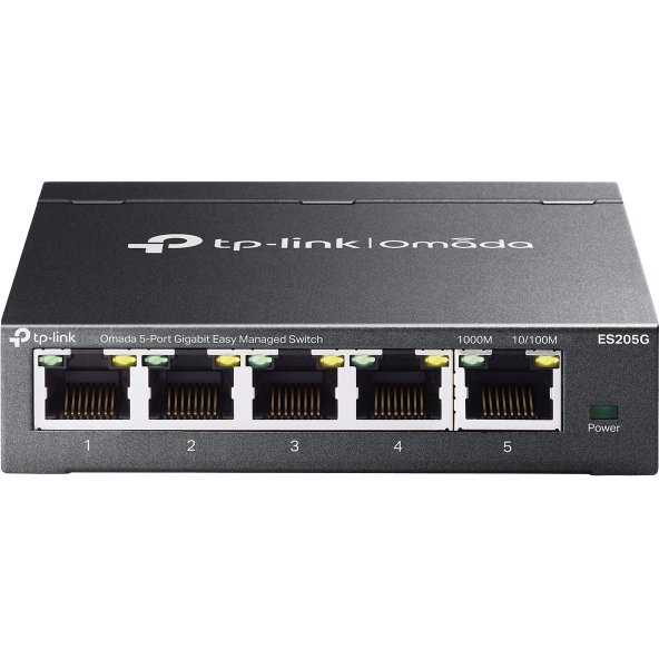 TP-Link Omada ES205G commutateur réseau Géré Gigabit Ethernet (10/100/1000) Noir