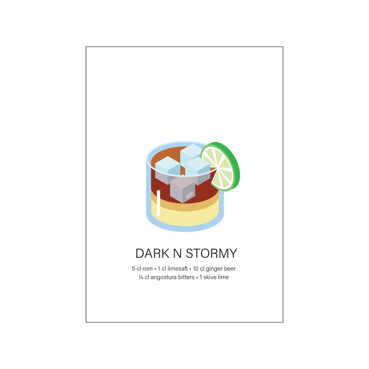 Poster & Frame  Mette Iversen plakat - Dark n stormy