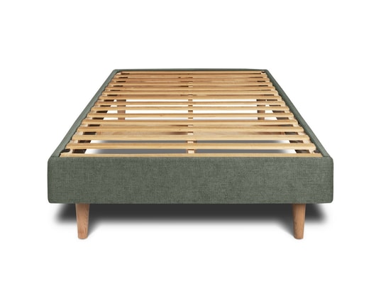 SOMMEIL DE PLOMB - Sommier  90 x 190 Sommier kit tissu vert 90x190 h29cm