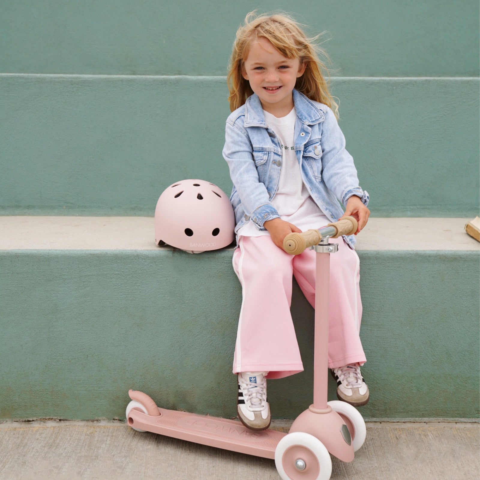 Banwood Eco Kinderhelm Fadedpink