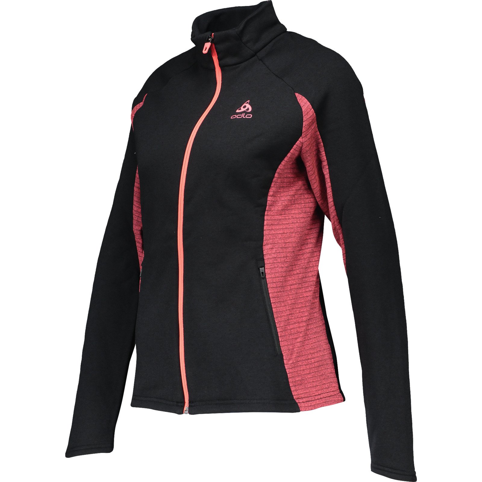Odlo Damen-Jacke Midlayer Full Zip Sport Tech L, schwarz