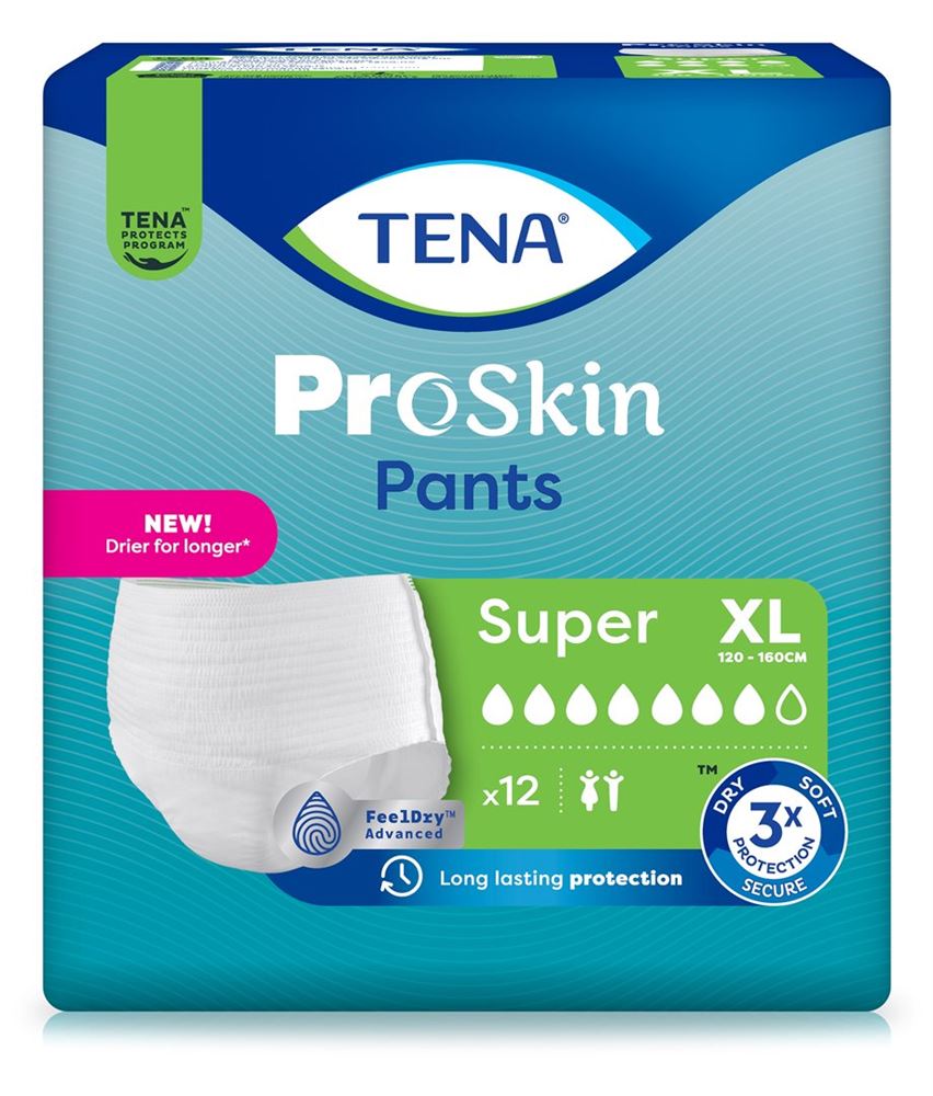 TENA Pants Super<br>12 Stück, XL 120-160cm