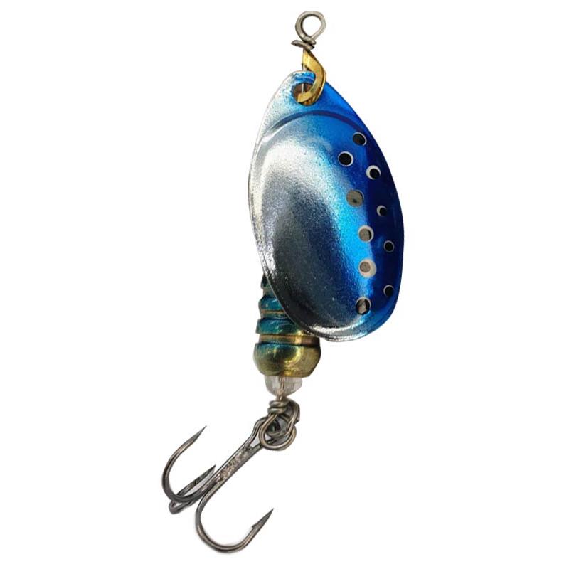 Cuiller Tournante Pyrénées Leurres & Co Sleepy - Argent Bleu