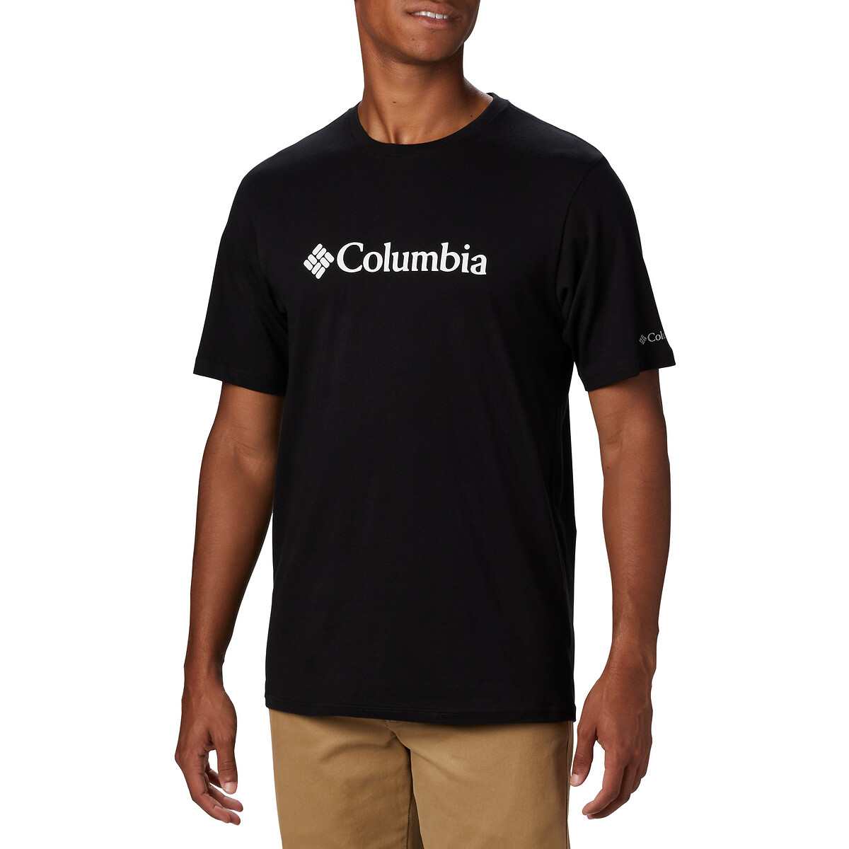 COLUMBIA<br>Camiseta de manga curta com logo no peito essencial