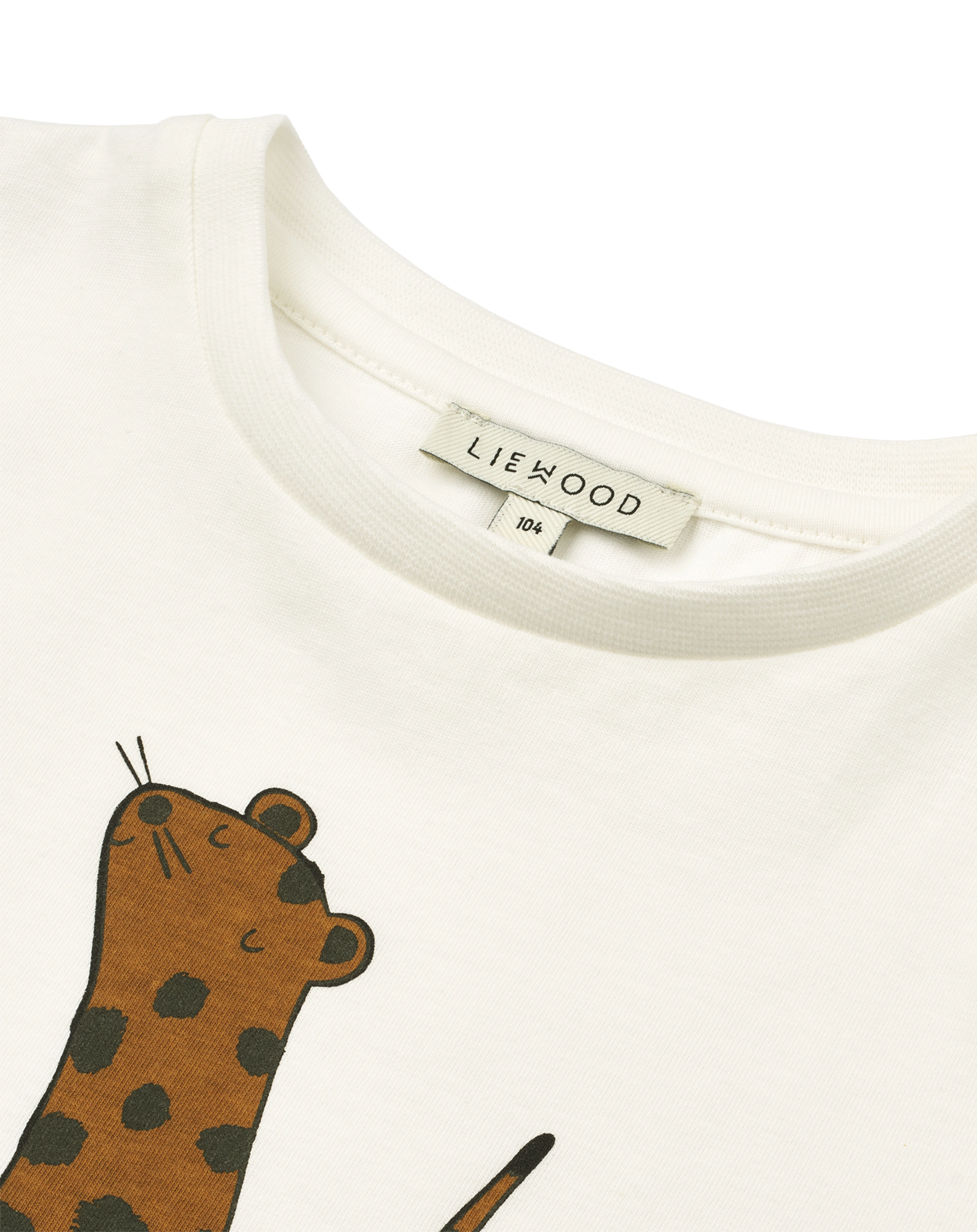 T-Shirt APIA LEOPARD in crisp white