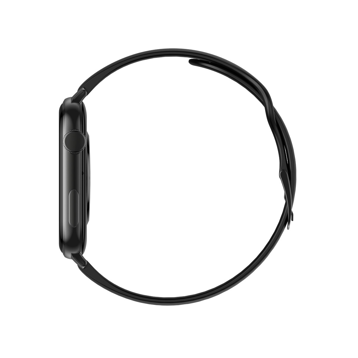 Montre SMARTY 2.0 training mixte connecté métal bracelet silicone noir