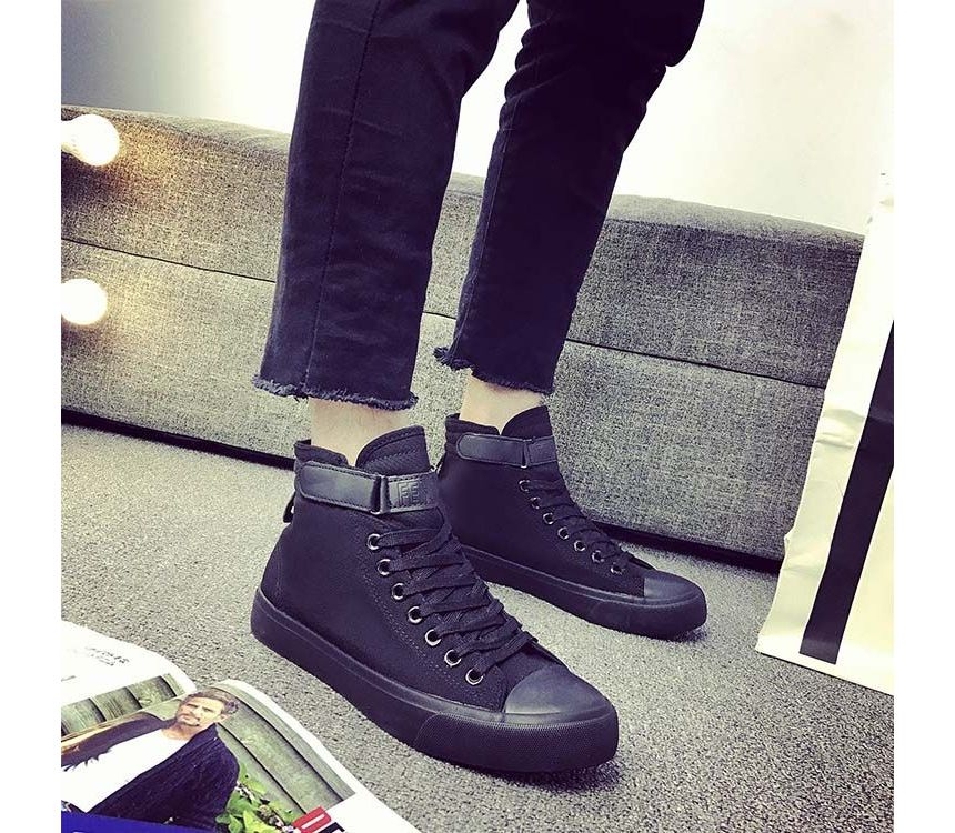 Solejoy - Canvas High-Top Sneakers
