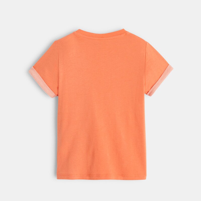 T-shirt à motif orange bébé garçon Orange