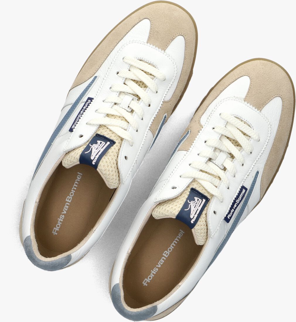 witte floris van bommel lage sneakers sfm-10224 de zaler