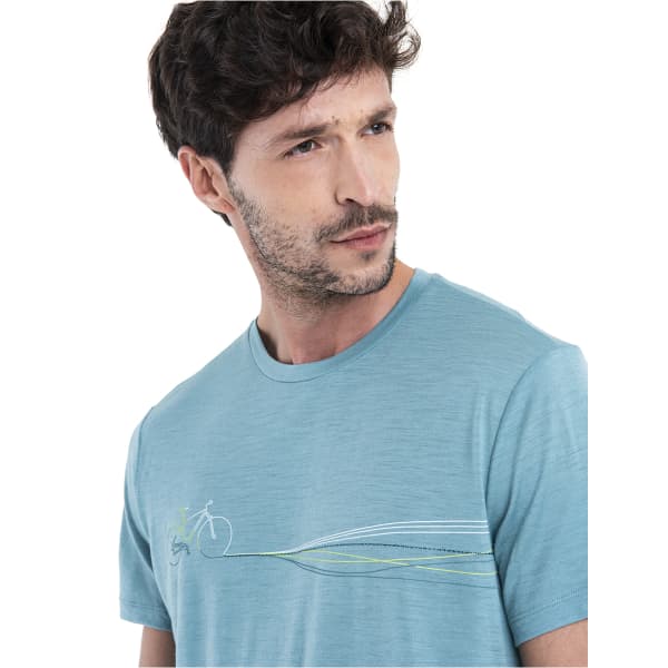 T-shirt randonnée ICEBREAKER M MERINO 150 TECH LITE III SS TEE CLOUD RAY