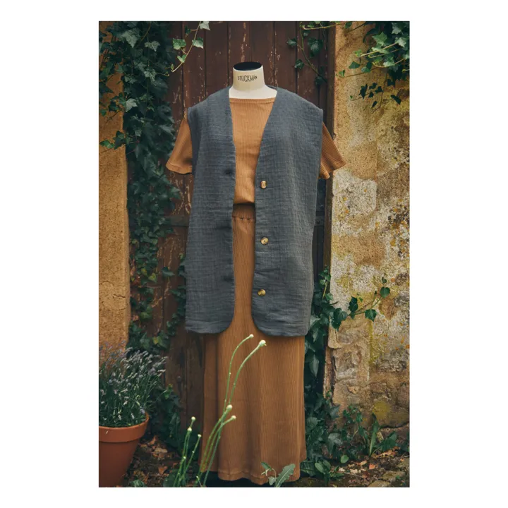 Poudre Organic Jupe Côtelée Cosmos - Collection Femme | Chocolat