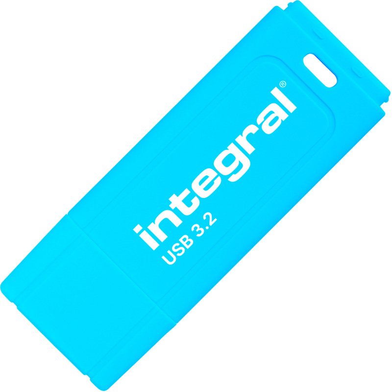 Pack 2 clés USB Integral Neon-C USB 3.2 32 Go USB-C bleu et jaune