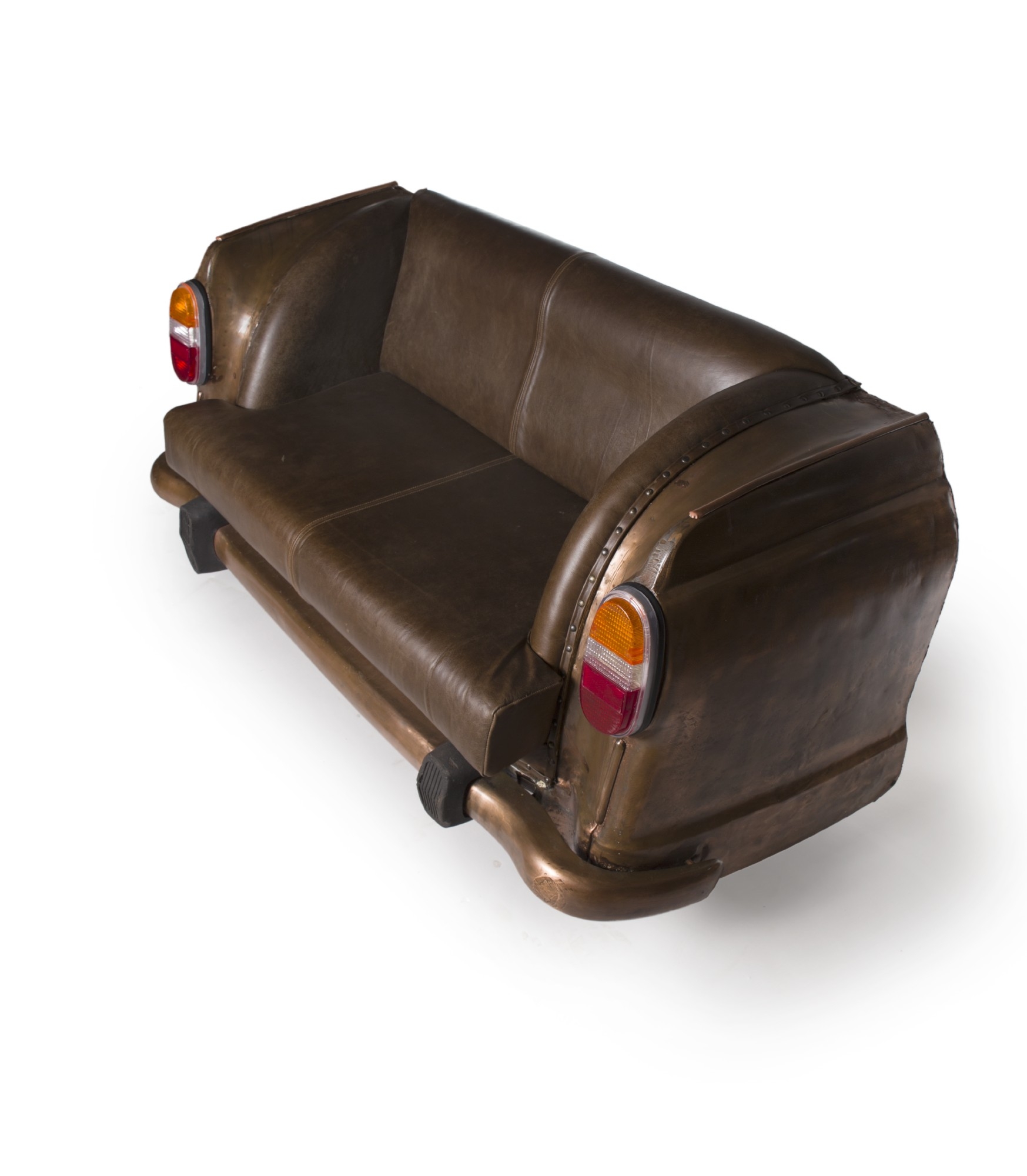 Sofa 'Ambassador Classic', Heck, 2-Sitzer, kupfer, L 70 cm, B 158 cm, H 83 cm von fischer's lagerhaus