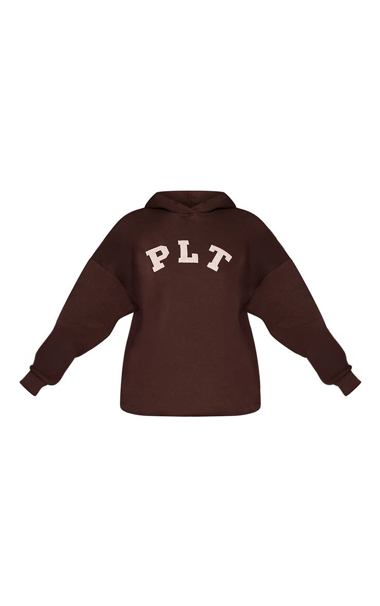 Espresso Sweat À Casynthétiqueche Oversize Avec Logo Plt