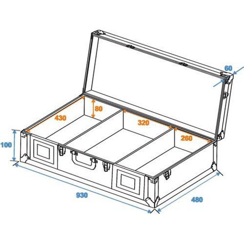 Omnitronic DIGI-1 flightcase 2x CD 1x 12 inch mixer