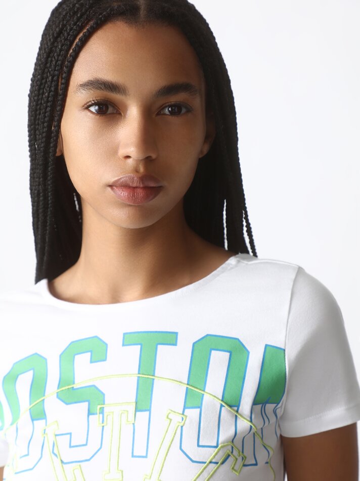 Camisa cropped do Boston Celtics da NBA - Branca