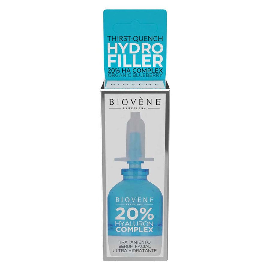 Biovène Hydro Filler Thirst-Quench 20% HA + Organic Blueberry Facial Serum Treatment 10ml