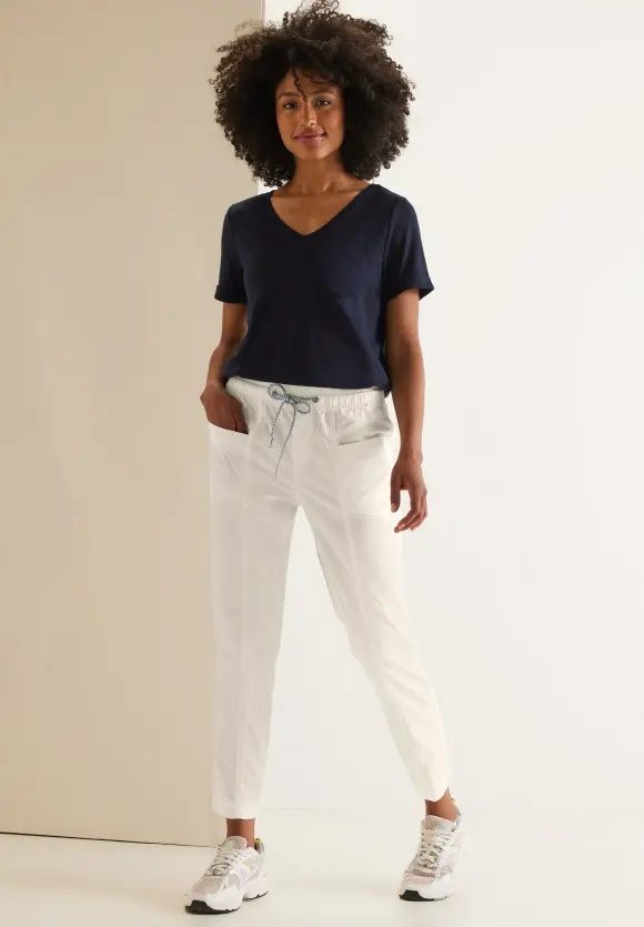 Loose Fit Hose - off white