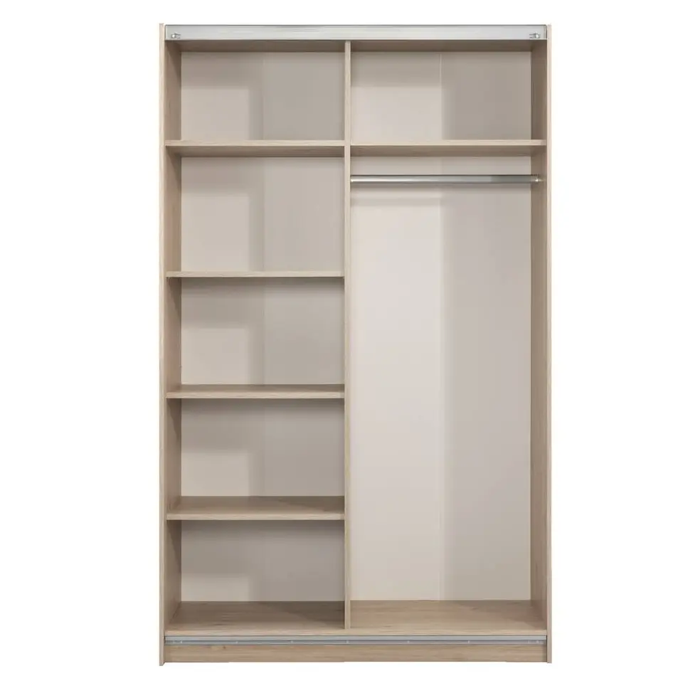 Schuifdeurkast Genua - eikenkleur - 204x122x60 cm