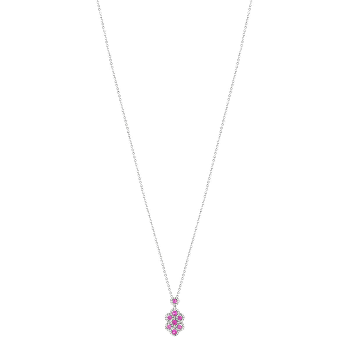Parure argent 925 pierres imitation roses et zirconias
