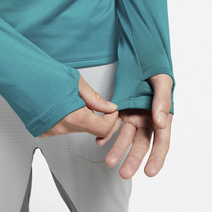 Nike Dri Fit 1 2 Zip Lobetroje Blå