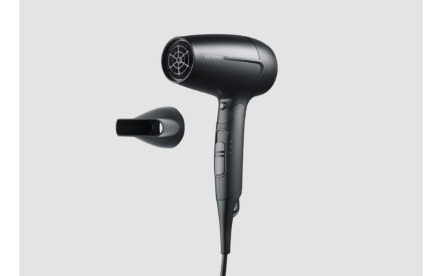 Severin HT 0159 Reisehaartrockner mit faltbarem Griff 1600 W schwarz