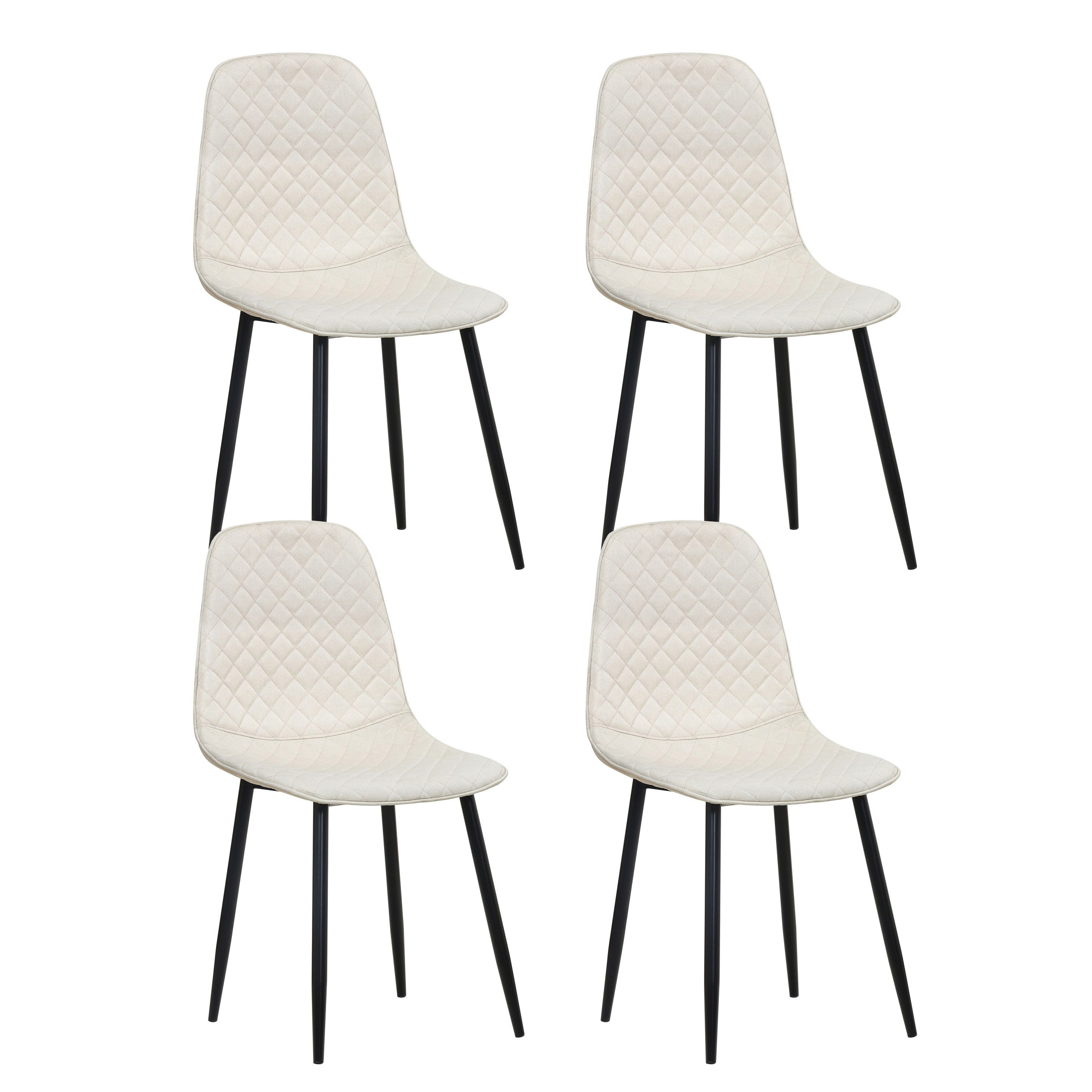 Esszimmerstuhl LEVY 4er Set beige