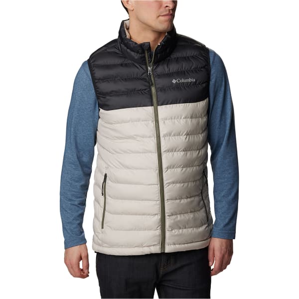Doudoune randonnée COLUMBIA POWDER LITE VEST DARK STONE/SHARK/STONE GREEN ZIPS