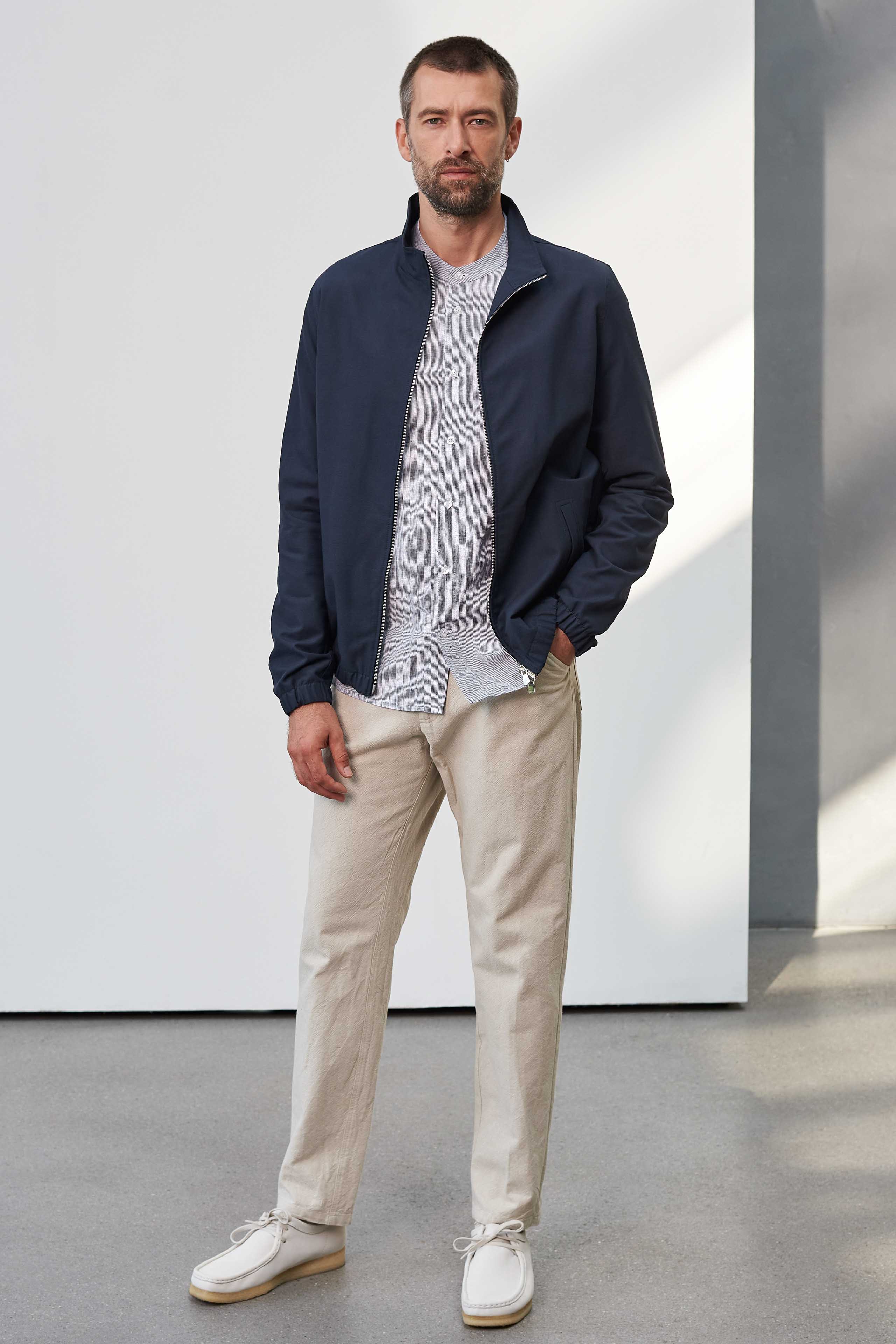 About Companions Jacke Juri Jacket Tencel Navy