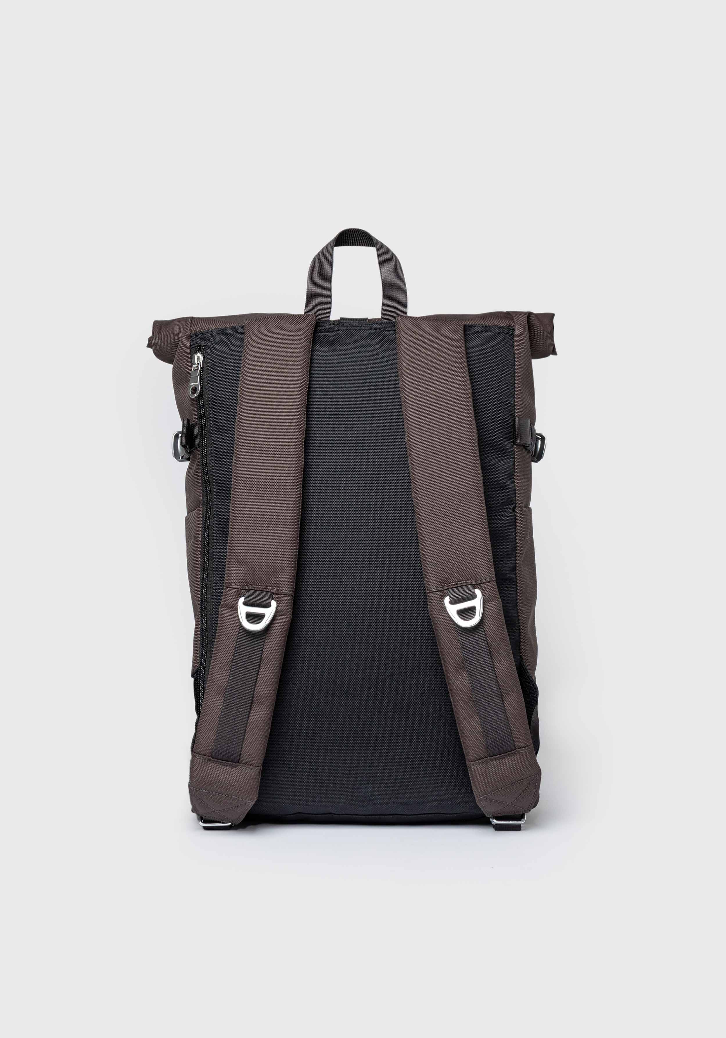 Sandqvist Rucksack Icon Rolltop Backpack M Brown With Natural Leather