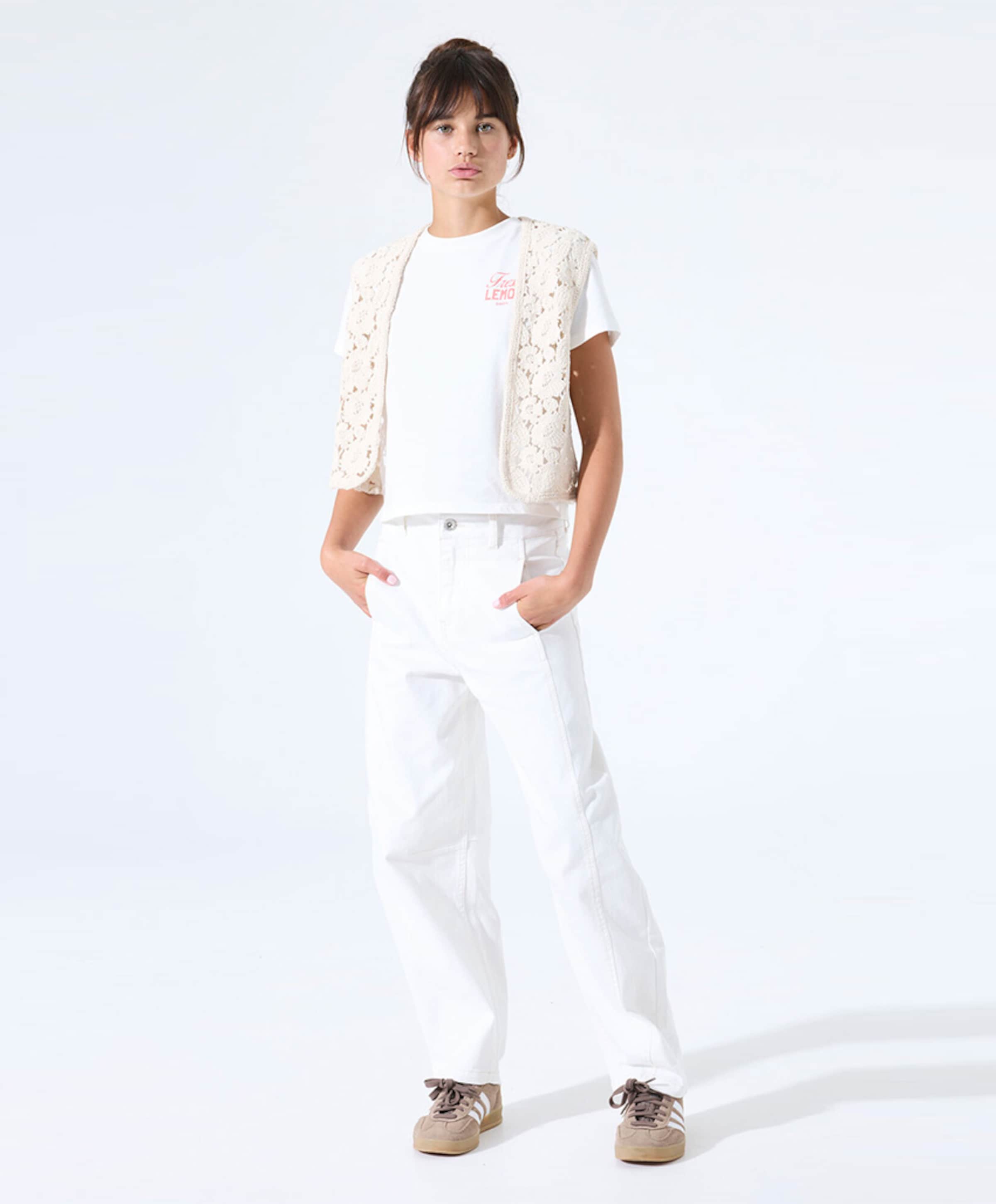 Garcia O262524 meisjes broek ecru