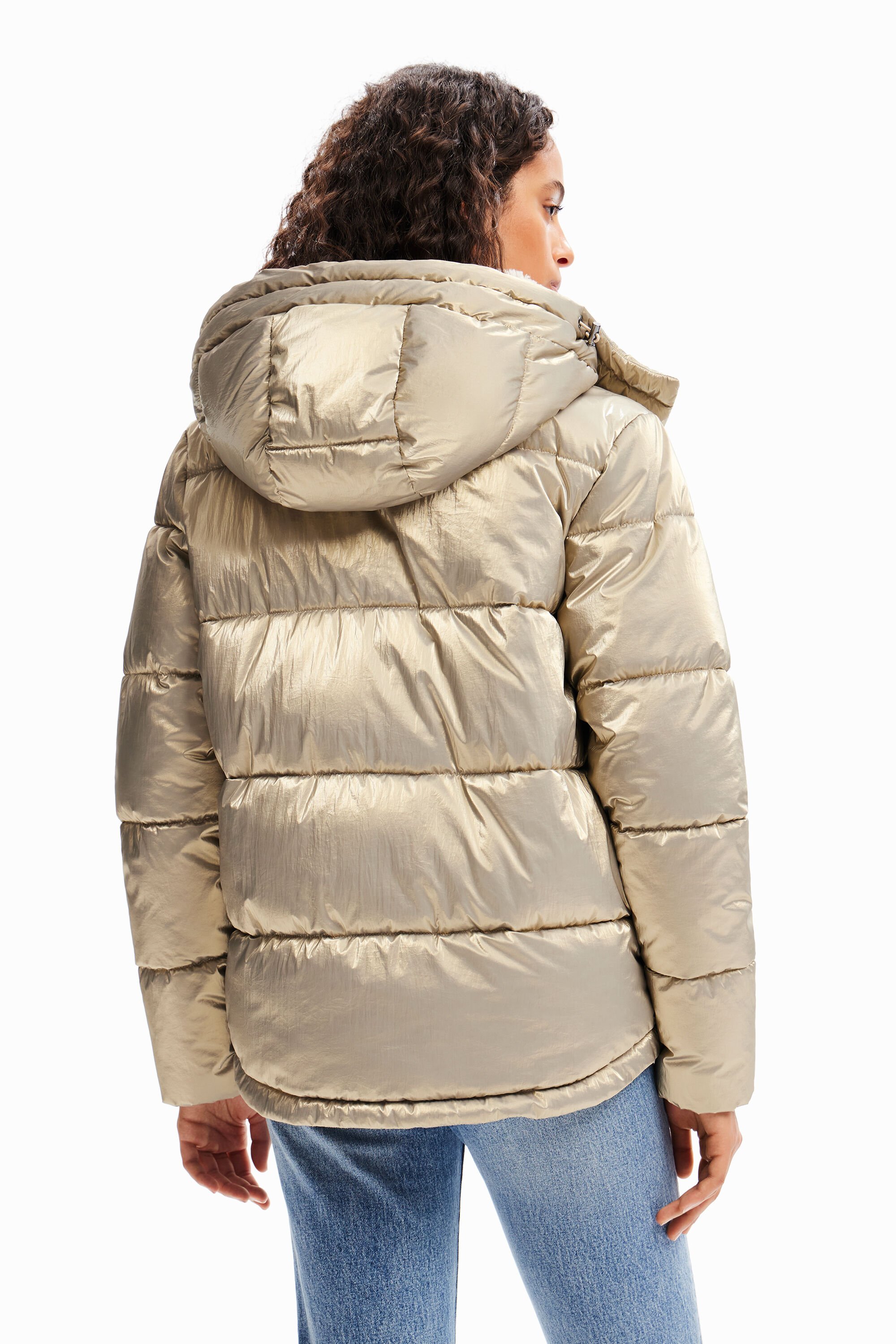 Veste matelassée métallisée