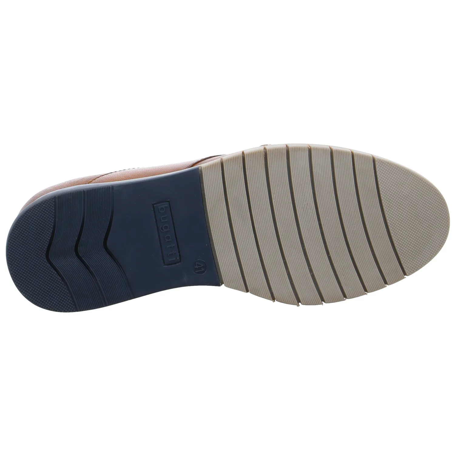 BUGATTI SHOES Halbschuhe Sneaker Cognac Leder