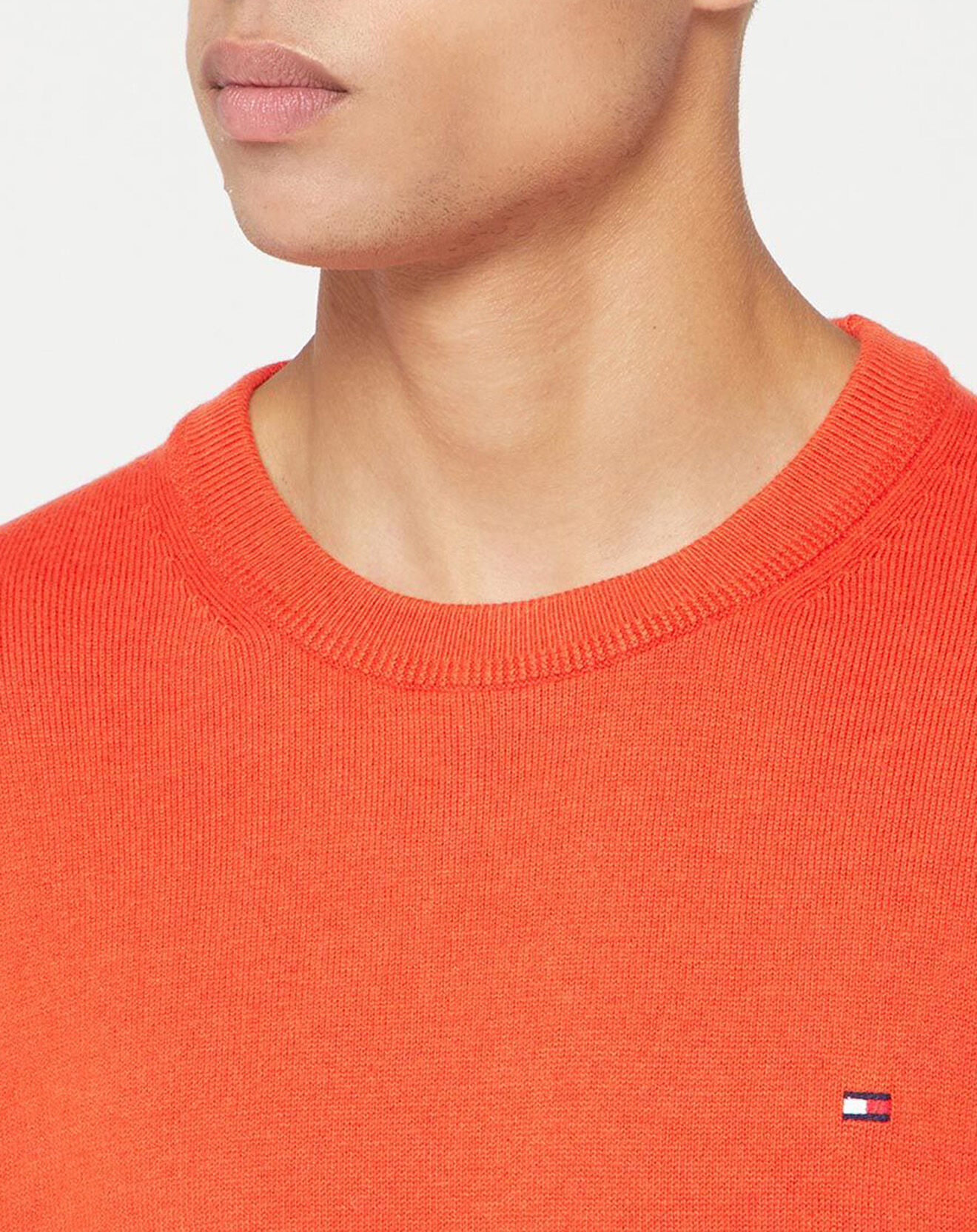 Tommy Hilfiger Pull en Cachemire mélangé Pima orange