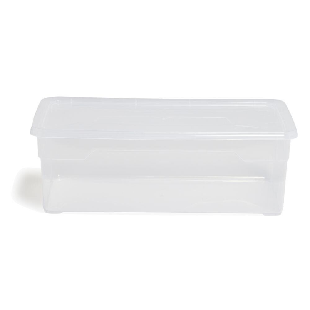 Lot de 4 box 11L plastique transparent