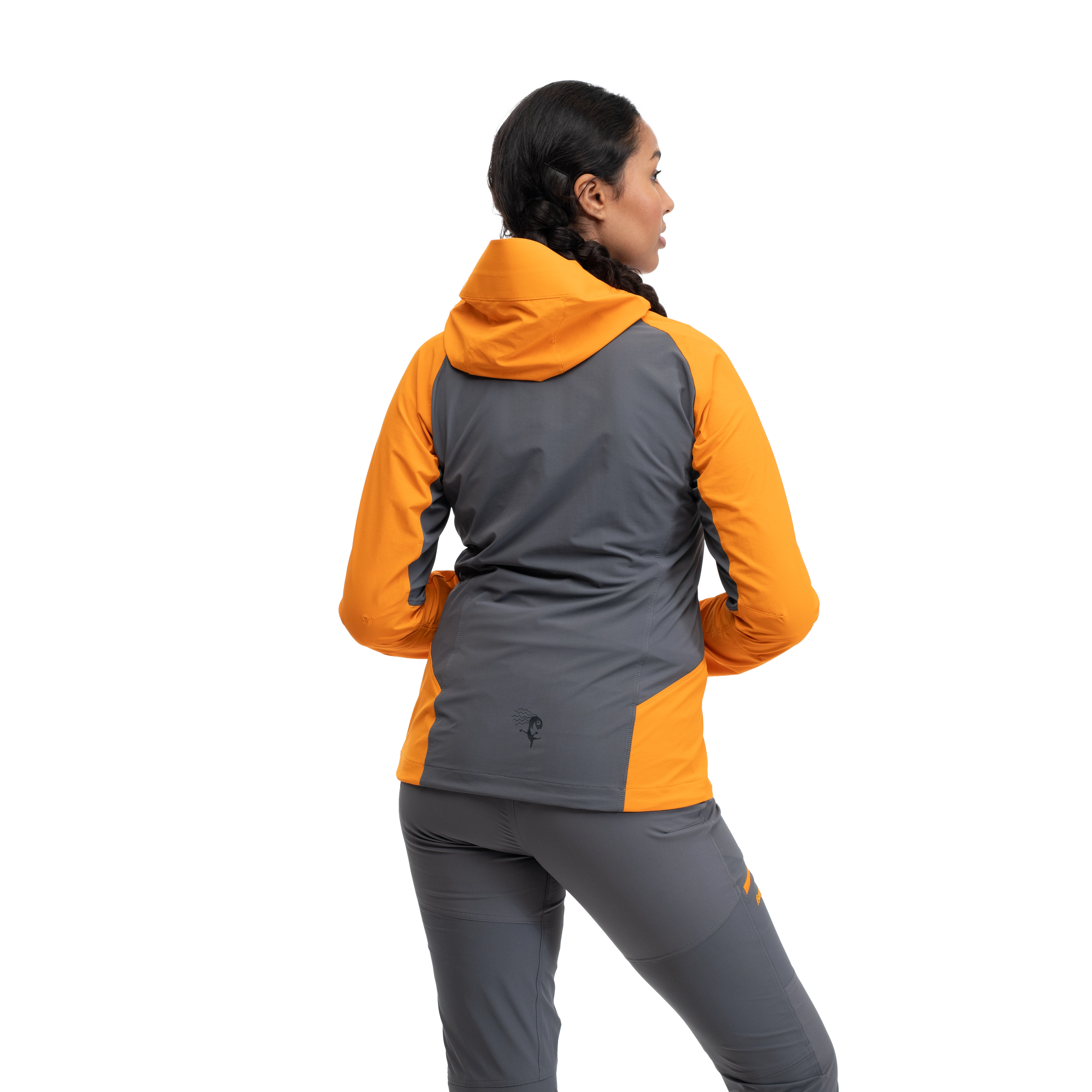 Cecilie Mountain Softshell Jacket Cloudberry Yellow / Solid Dark Grey