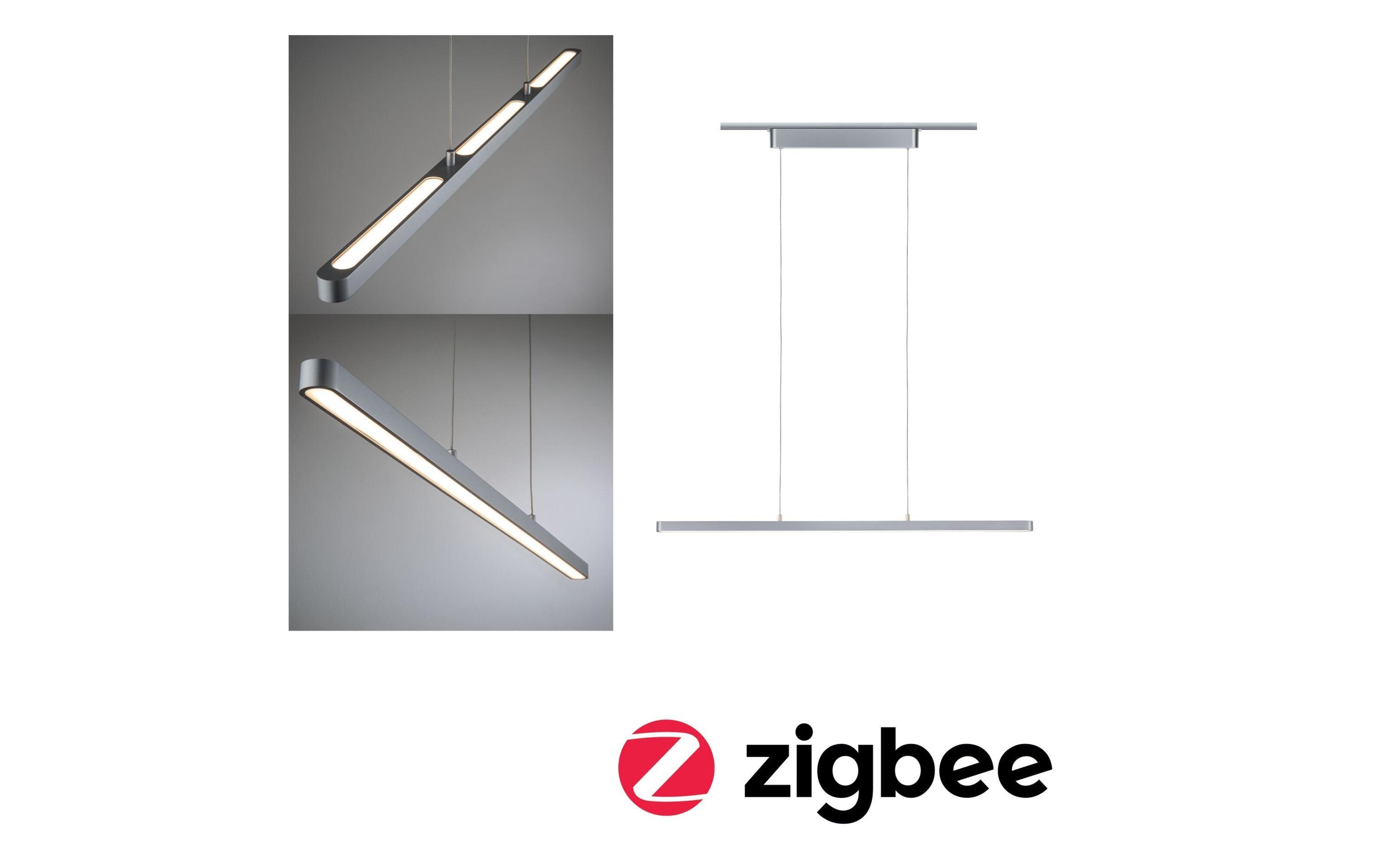 LED Pendelleuchte URail Lento Zigbee, 42W, 2700-6500K, ChromURail LED Pendelleuchte