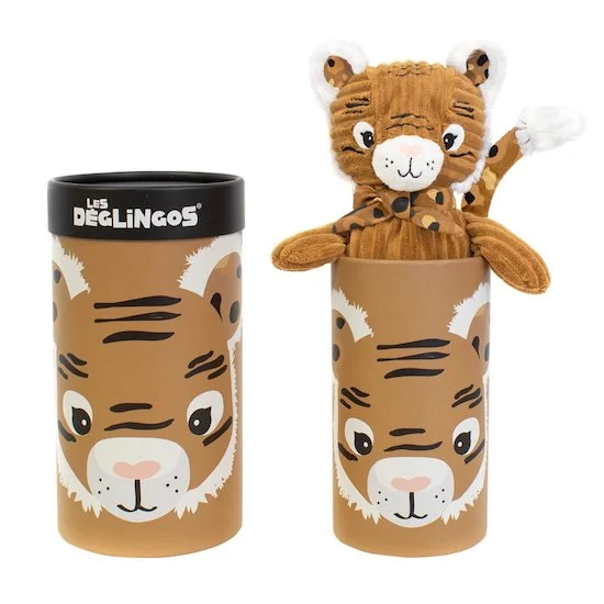 Speculos le tigre Peluche Grand Simply   Marron        de               Les Déglingos