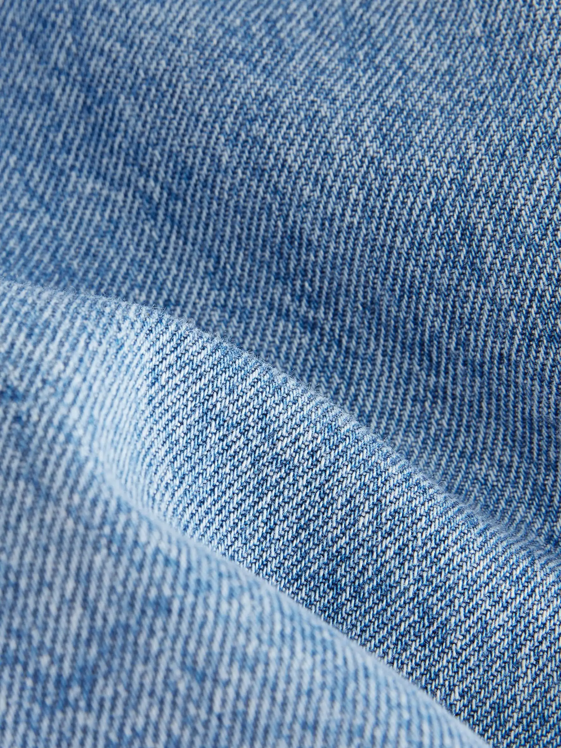 Middenblauw denim - Barrel 100% katoenen jeans (3mnd-7jr)