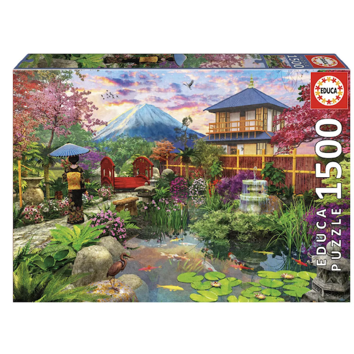 Educa Borras - Puzzle 1500 pièces Jardin japonais