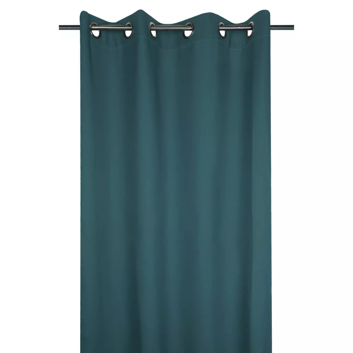 Rideau oeillets (135 x 240 cm) Nelson Bleu vert
