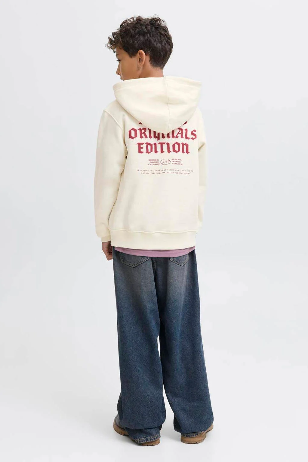 JACK & JONES JUNIOR hoodie wit